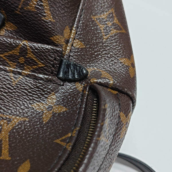 PALM SPRINGS Mini Monogram Coated Canvas Brown