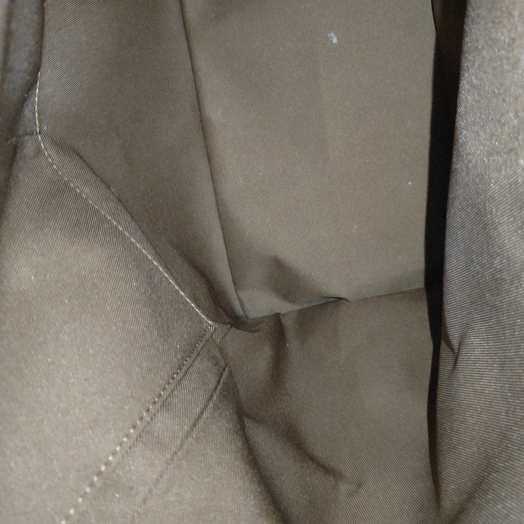 TRIO Monogram Coated Canvas Brown