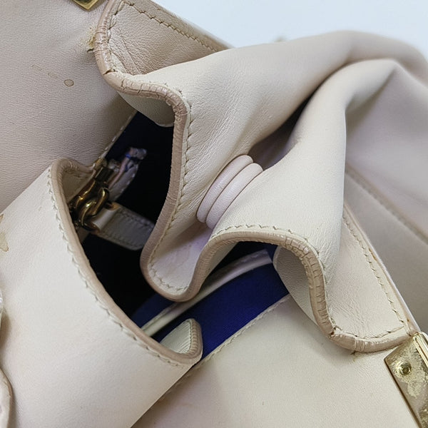 Calfskin Top Handle Bag Pink