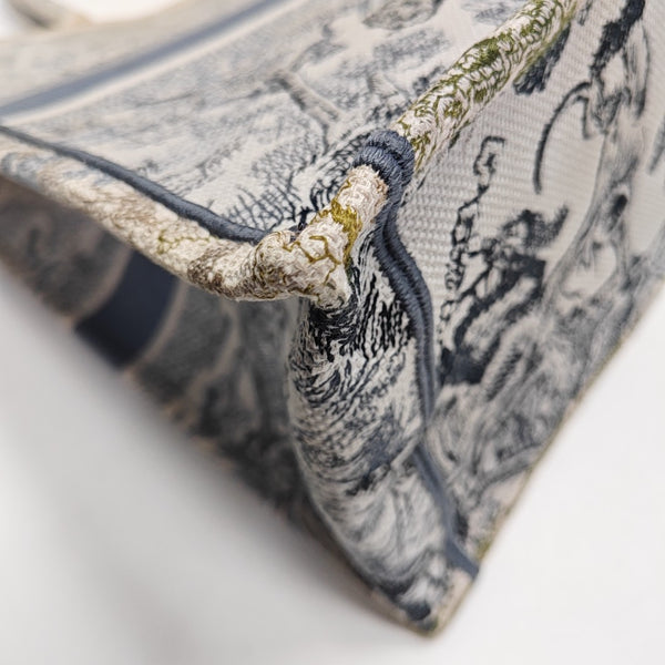 Book Tote Large Canvas Blue