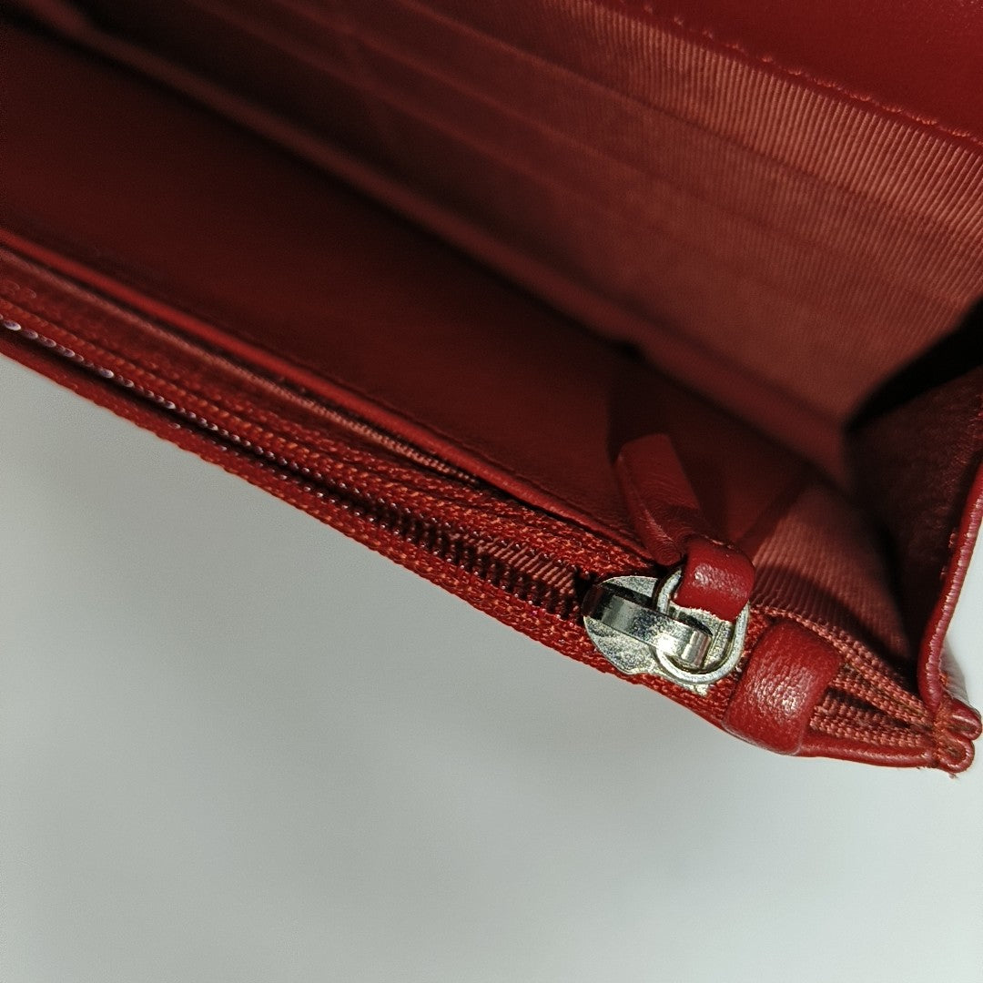 WOC Quilted Lambskin Red