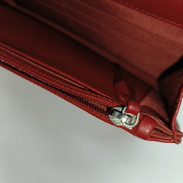 WOC Quilted Lambskin Red
