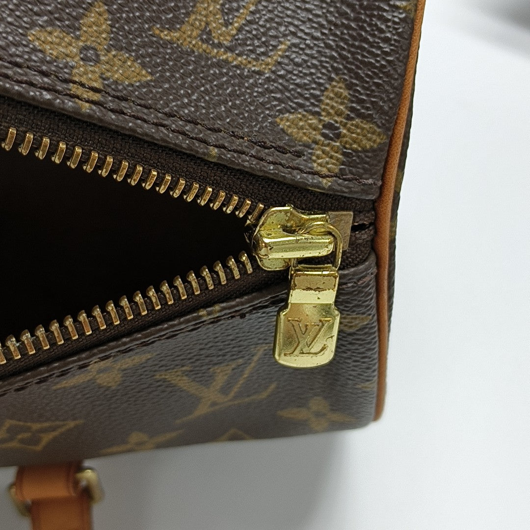 PAPILLON 30 Monogram Coated Canvas Brown