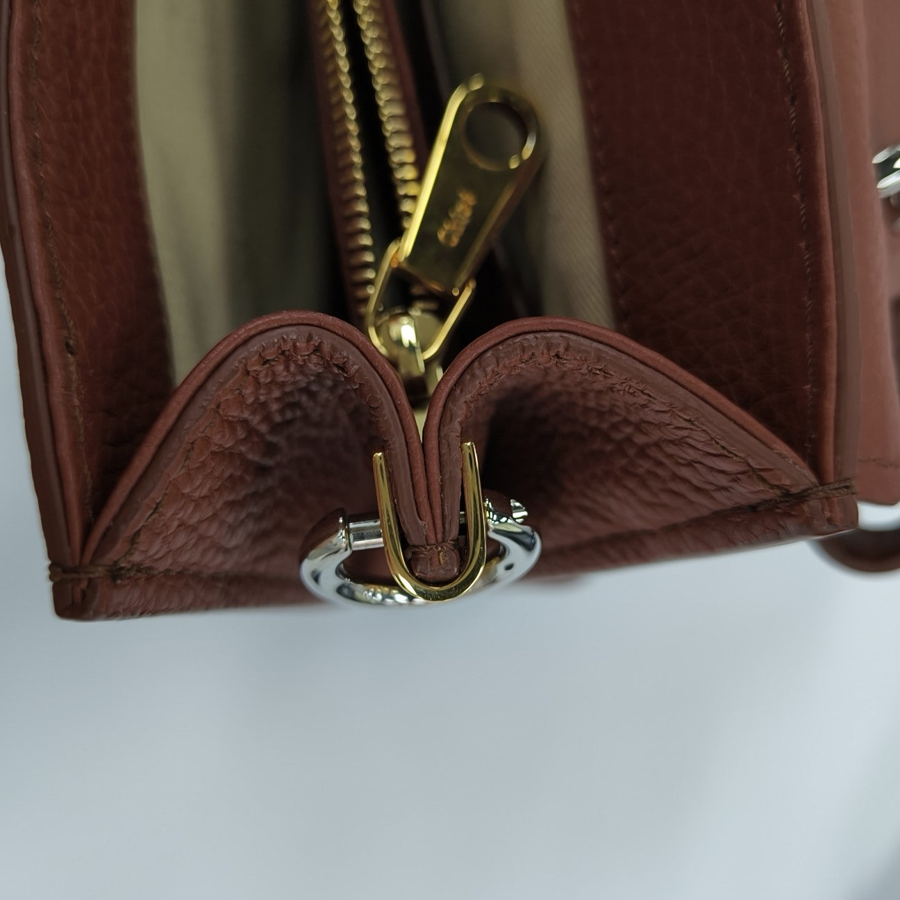 Aby Small Calfskin Brown