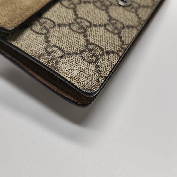 Dionysus Super Mini Monogram Coated Canvas Beige