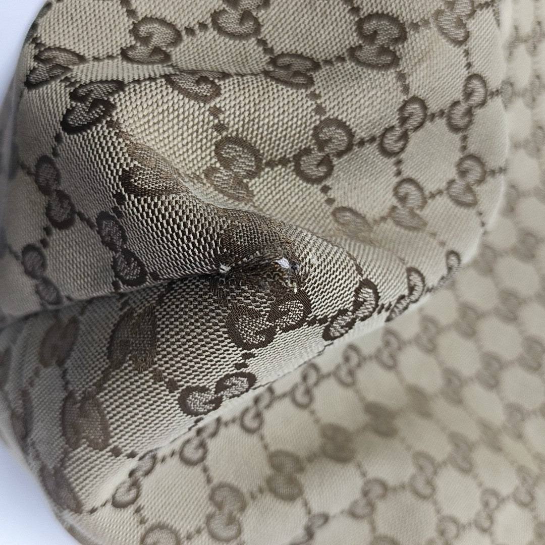 Monogram Canvas Tote Bag Brown