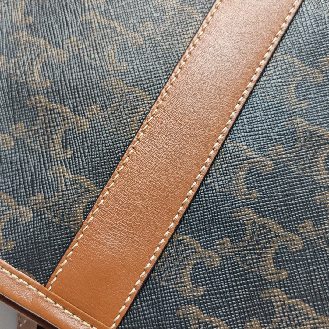 TRIOMPHE CANVAS Small Coated Canvas Brown