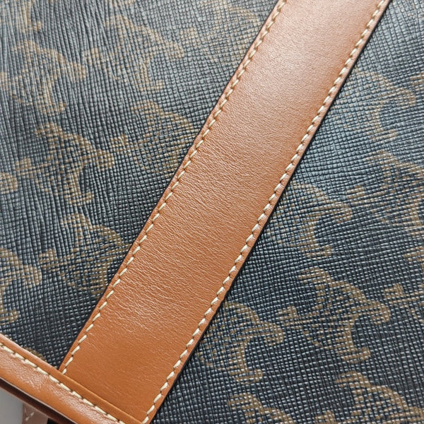 TRIOMPHE CANVAS Small Coated Canvas Brown