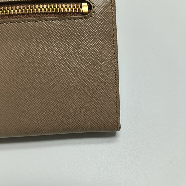 Saffiano Calfskin Wallet Beige