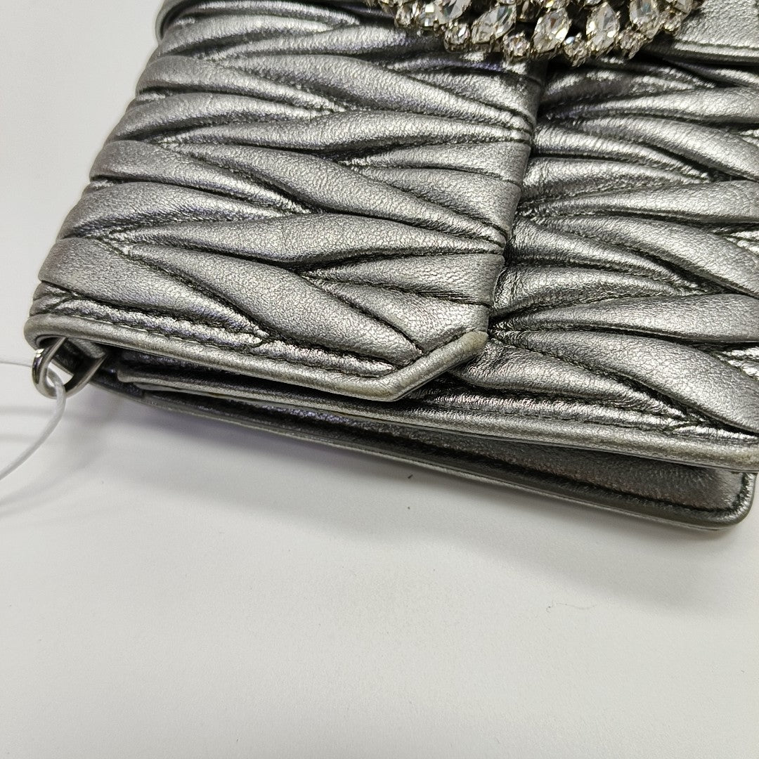 Matelassé Quilted Lambskin Silver