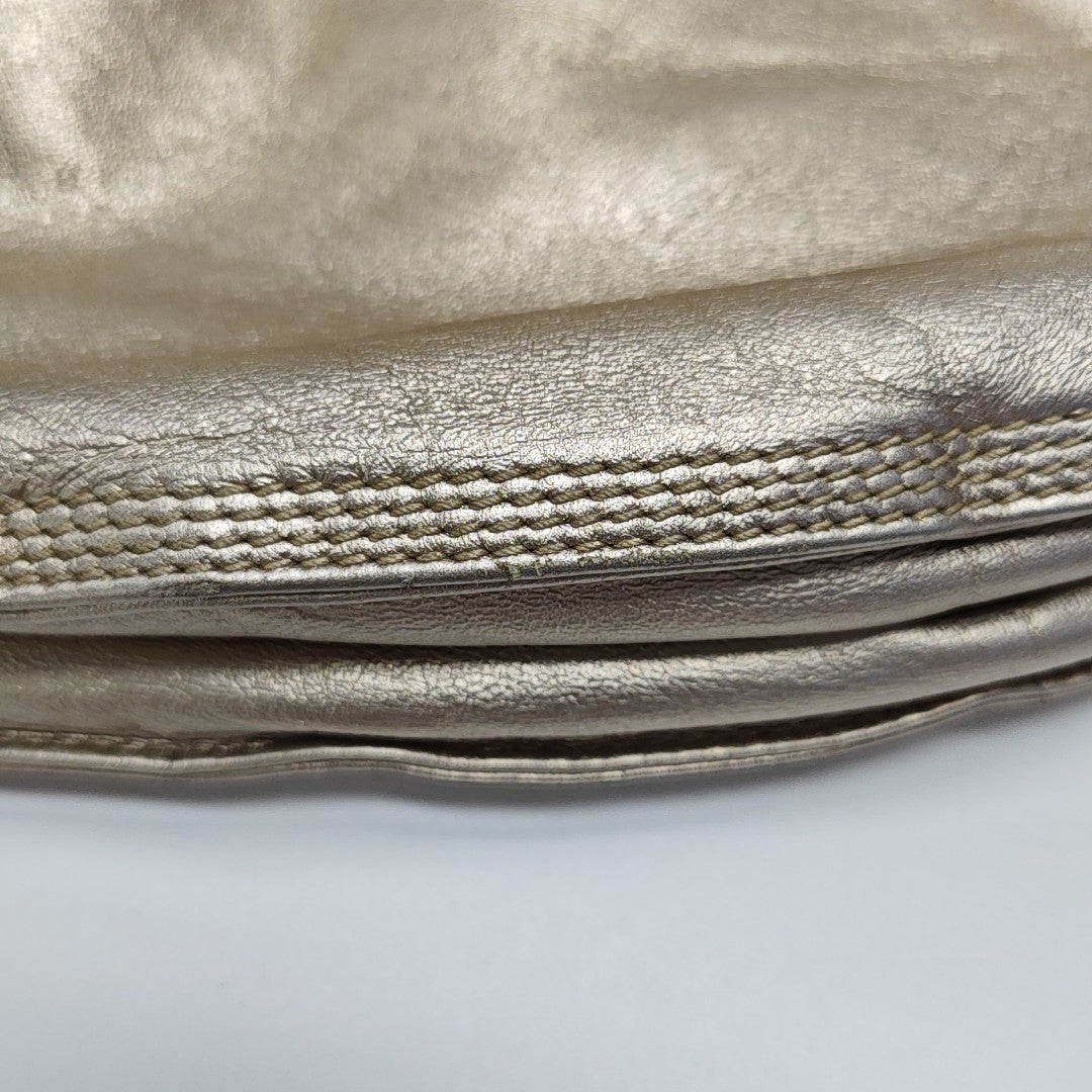 Lambskin Top Handle Bag Beige