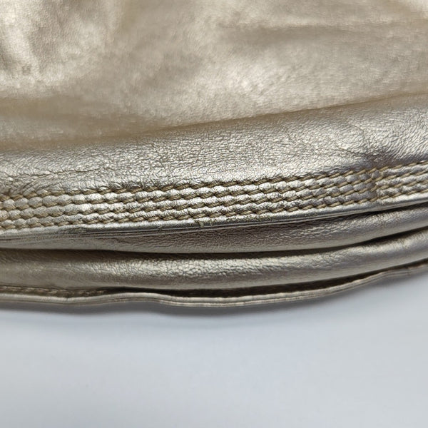 Lambskin Top Handle Bag Beige