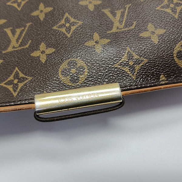 VALMY Monogram Coated Canvas Brown