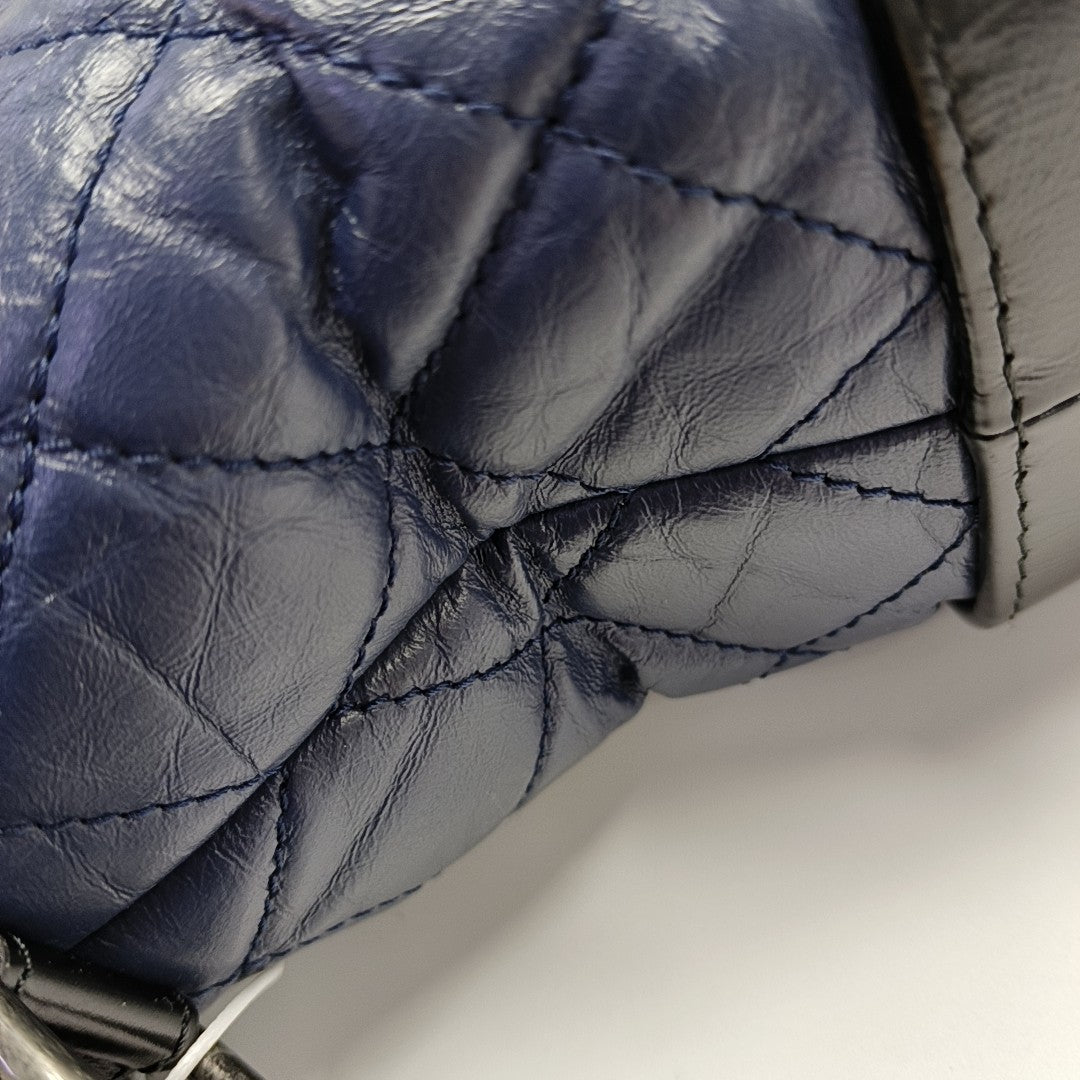 GABRIELLE Medium Quilted Calfskin Blue
