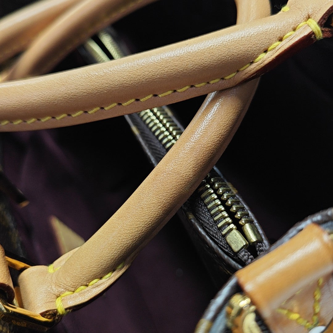 MONTAIGNE Monogram Coated Canvas Brown