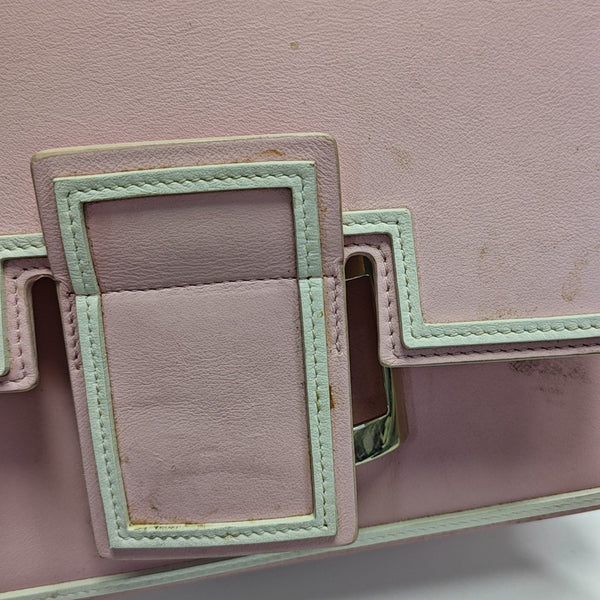 Leather Shoulder Bag Pink