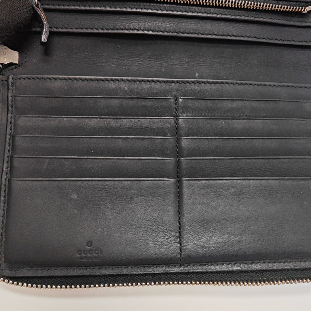 Monogram Calfskin Wallet Black