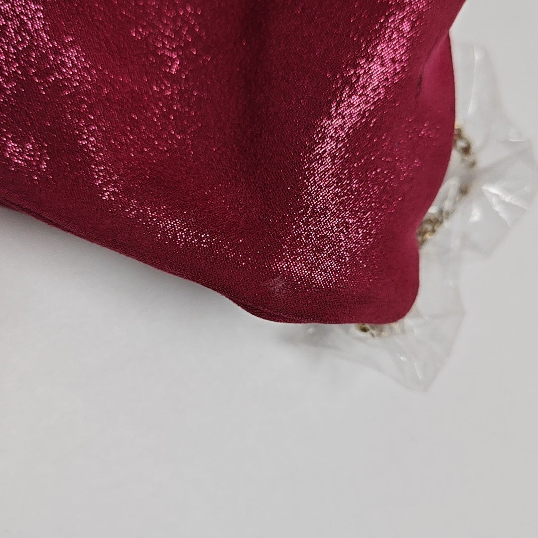 Fabric Crossbody Bag Red