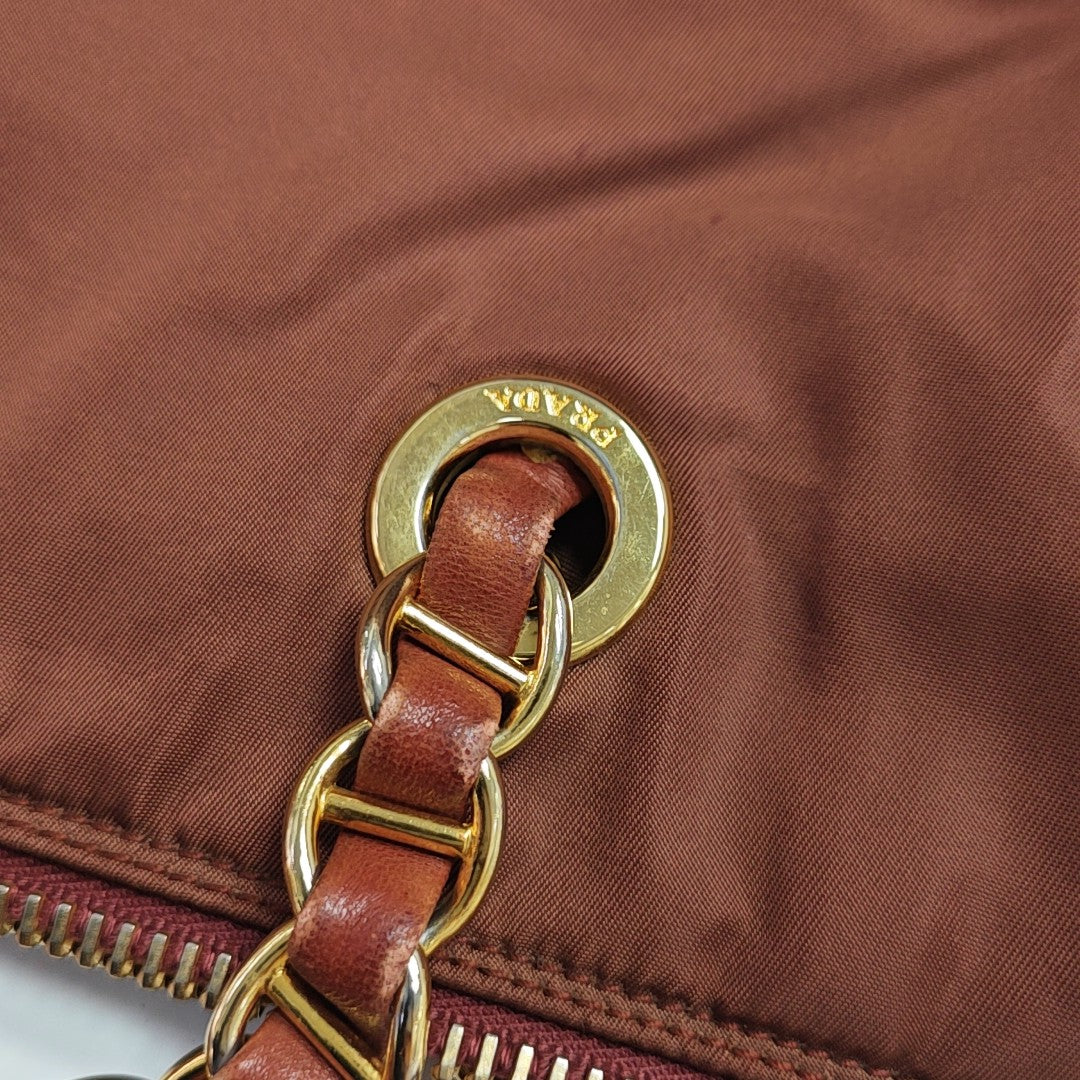 Fabric Tote Bag Brown