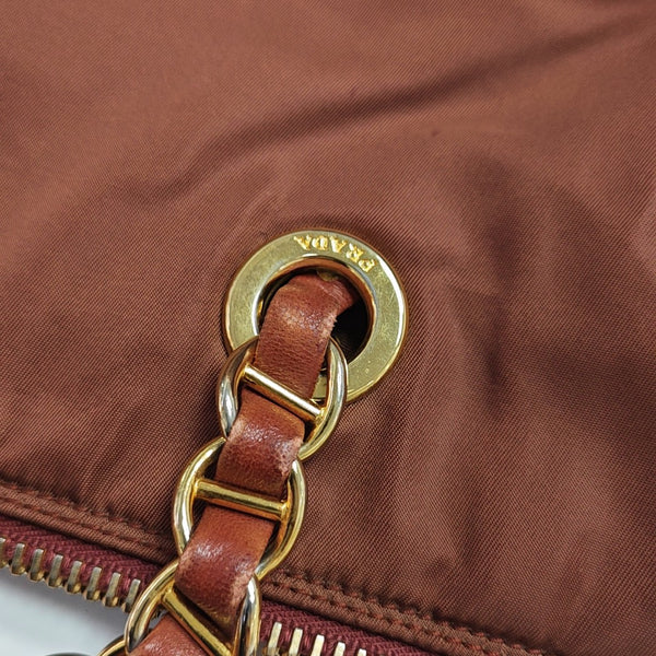 Fabric Tote Bag Brown