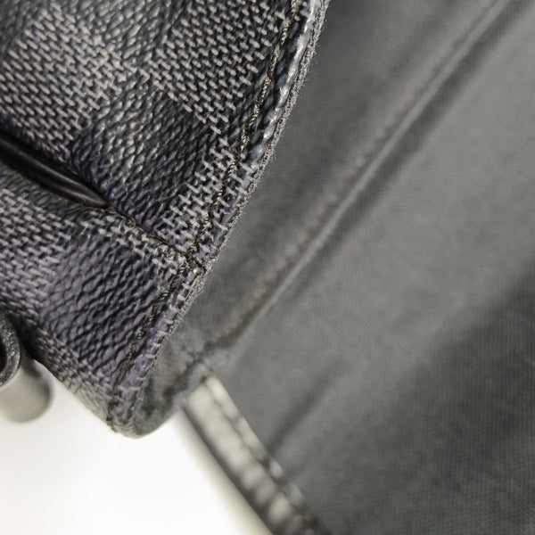 Monogram Coated Canvas Shoulder Bag Black