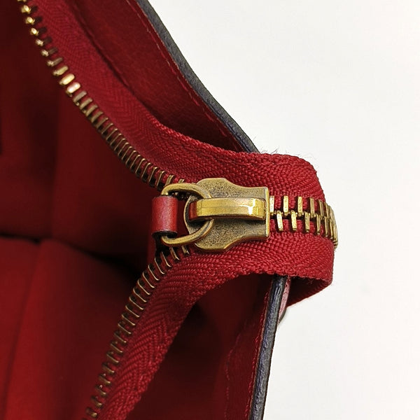 Authenticated pre-owned  LUGGAGE Mini Calfskin Red - Tote Bag at Looply