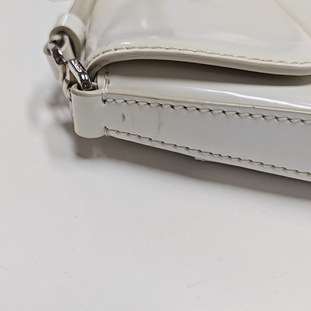 Cleo Saffiano Calfskin White