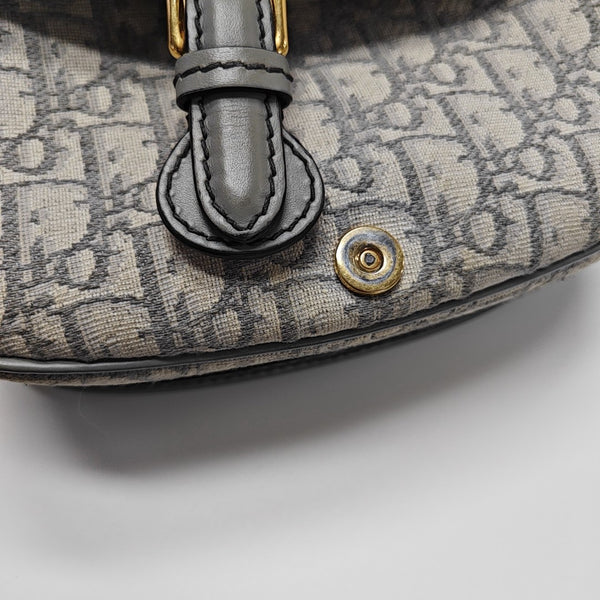 Bobby Medium Oblique Canvas Gray