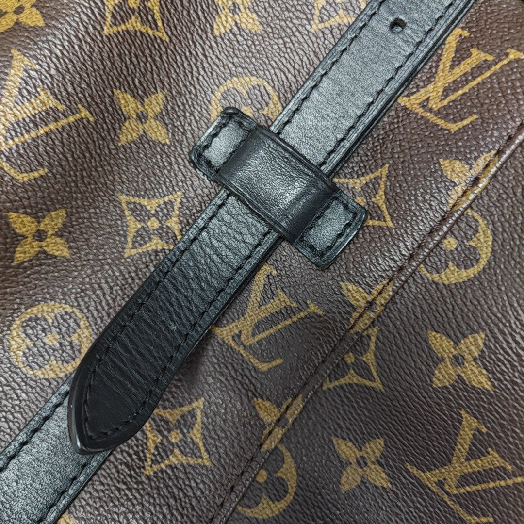CHRISTOPHER PM Monogram Coated Canvas Brown
