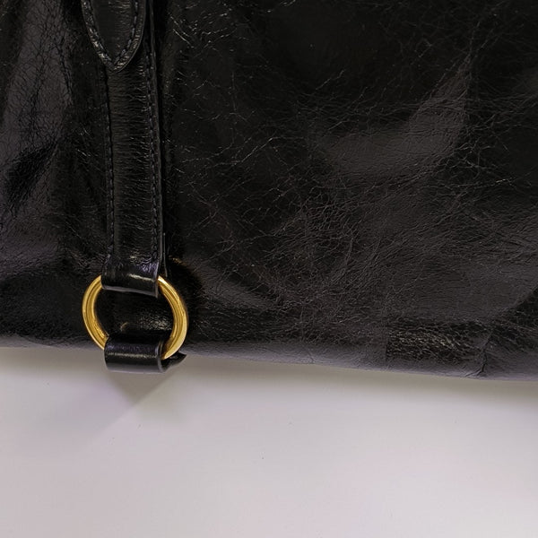 Calfskin Shoulder Bag Black
