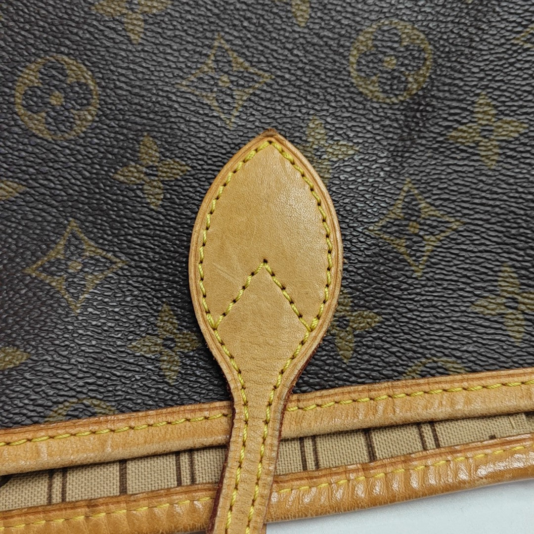 NEVERFULL GM Monogram Coated Canvas Brown