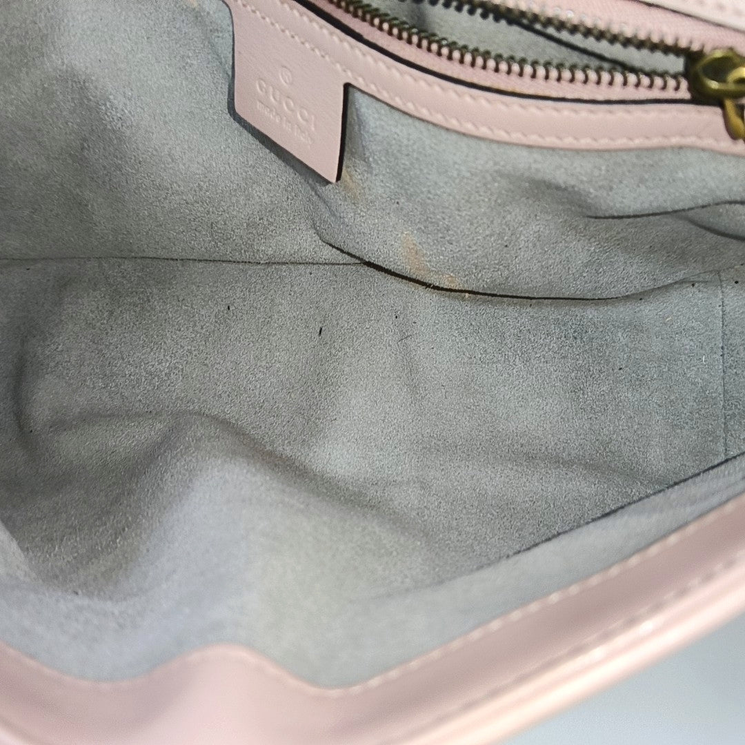 GG Marmont Medium Quilted Calfskin Pink
