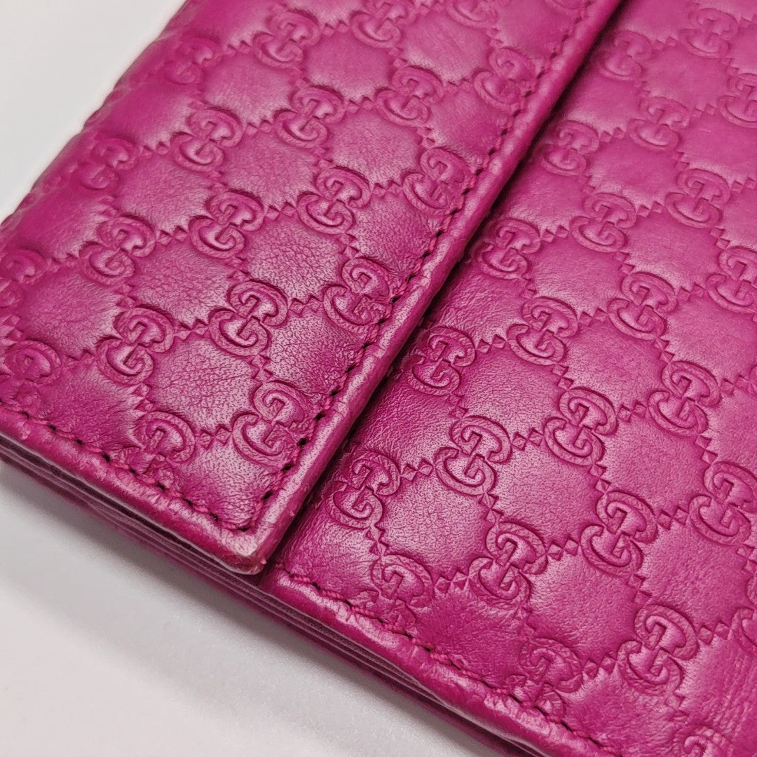 Monogram Calfskin Wallet Pink