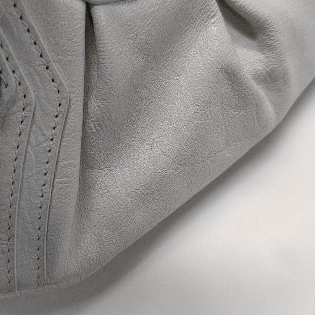 Le Cagole Mini Calfskin White
