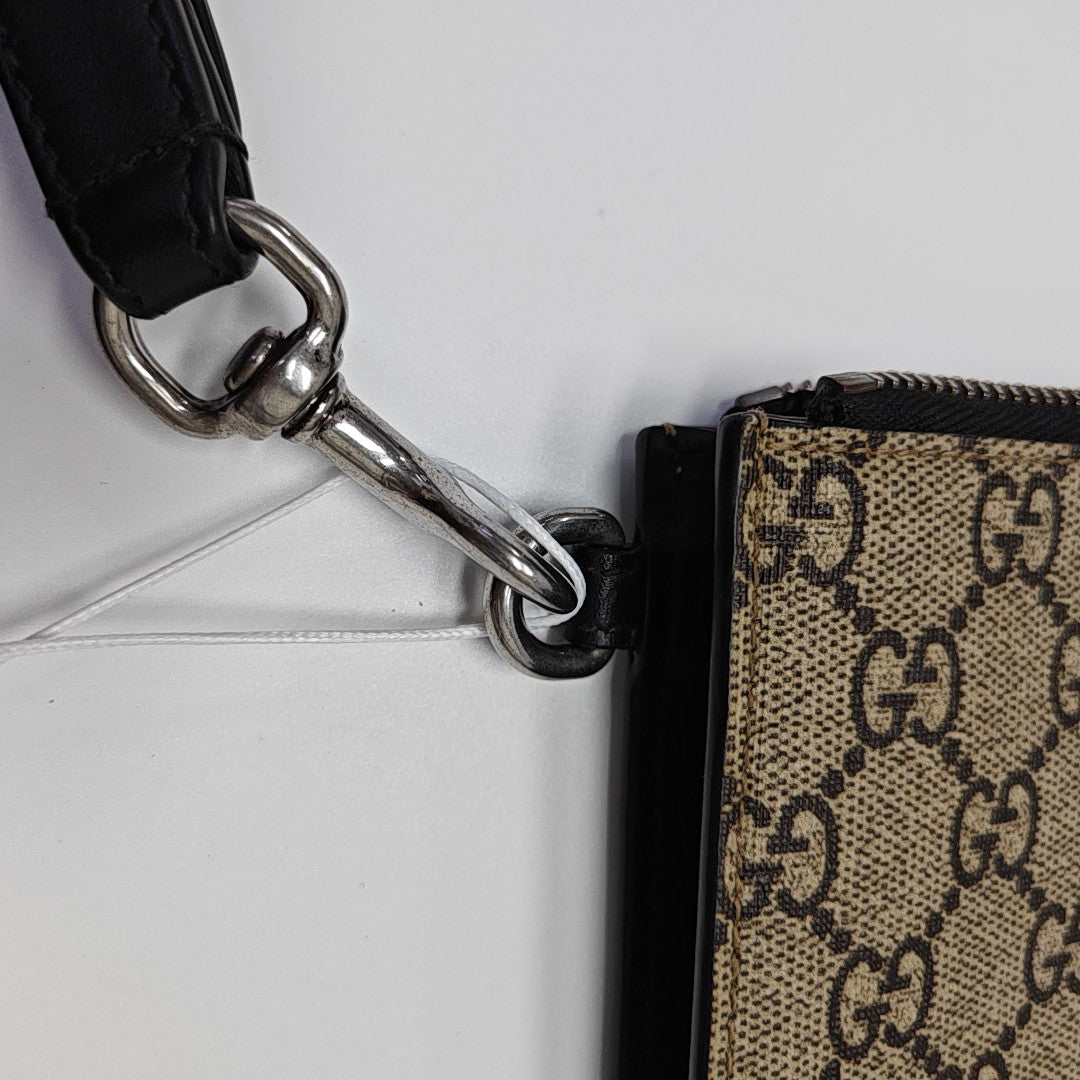 GG Supreme Monogram Coated Canvas Brown