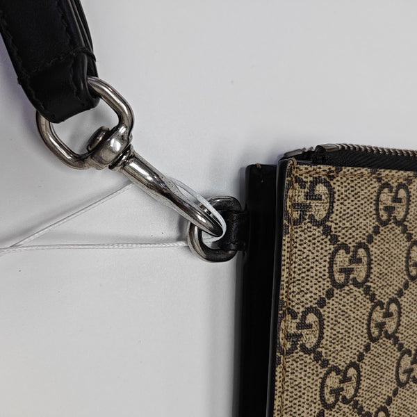 GG Supreme Monogram Coated Canvas Brown