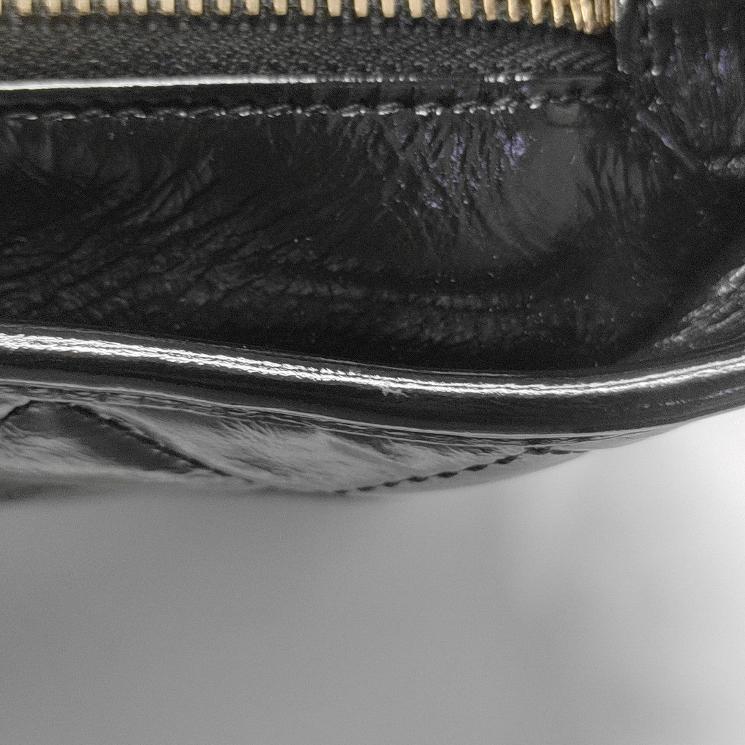 GABRIELLE Small Quilted Calfskin Black