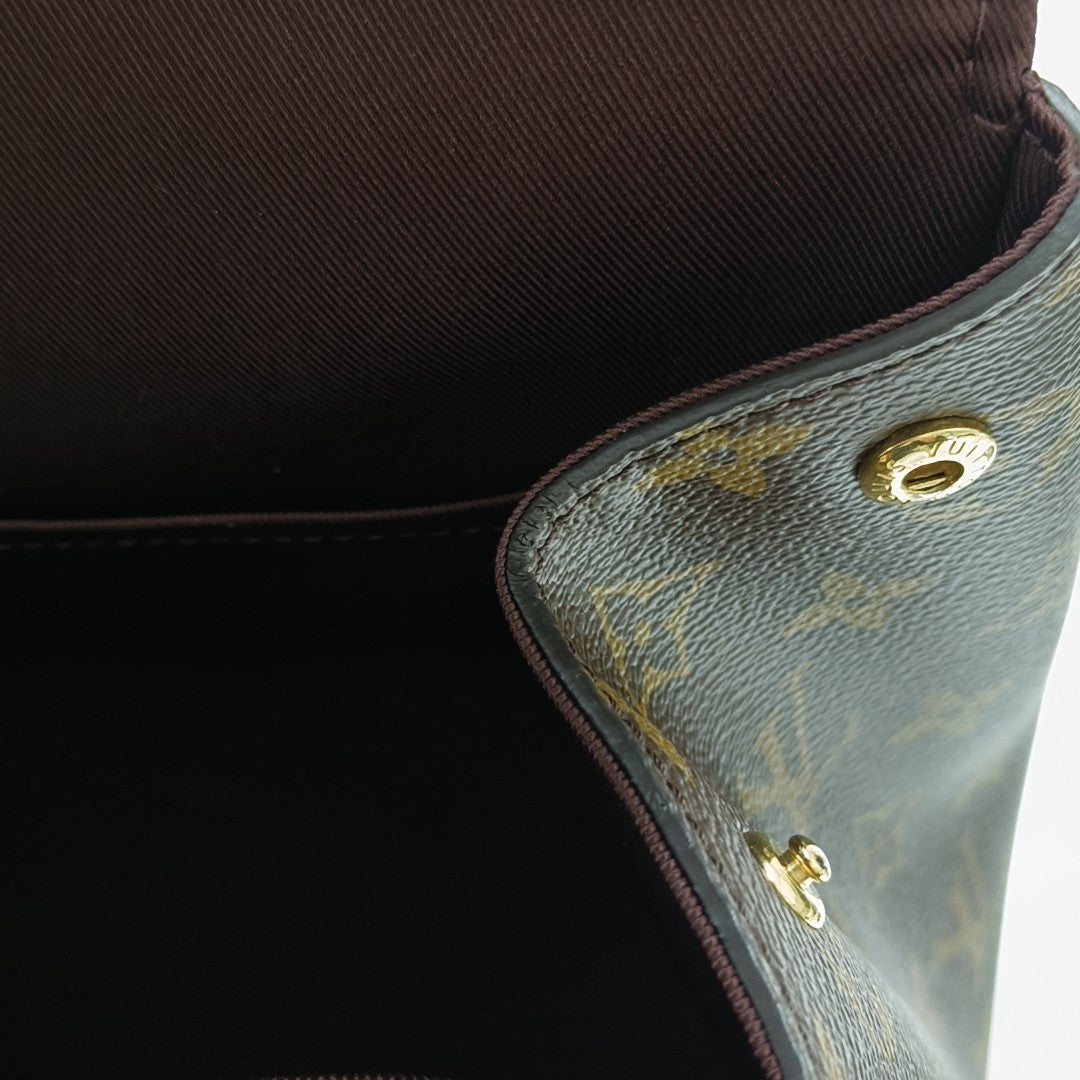 CLUNY BB Monogram Coated Canvas Brown