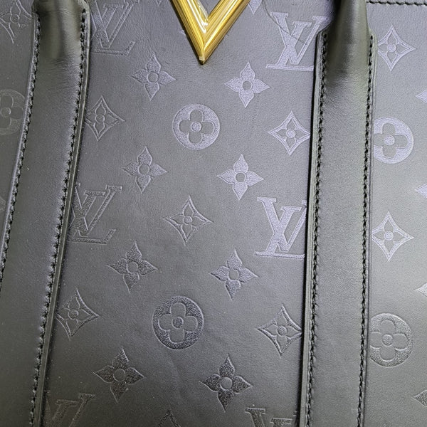 VERY MM Monogram Calfskin Black