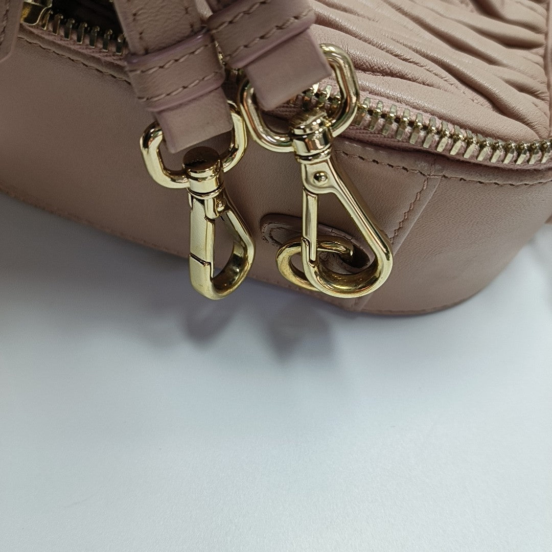Quilted Lambskin Shoulder Bag Pink
