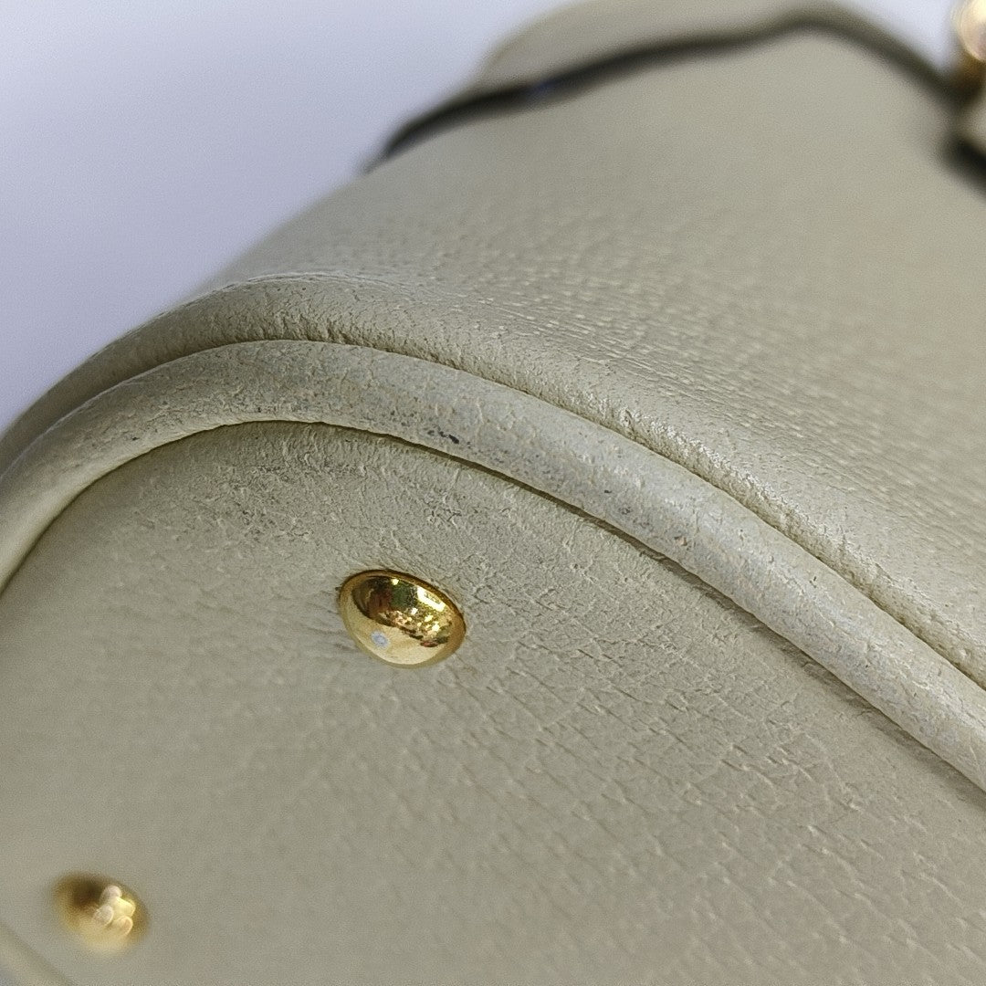 Diana Mini Calfskin White