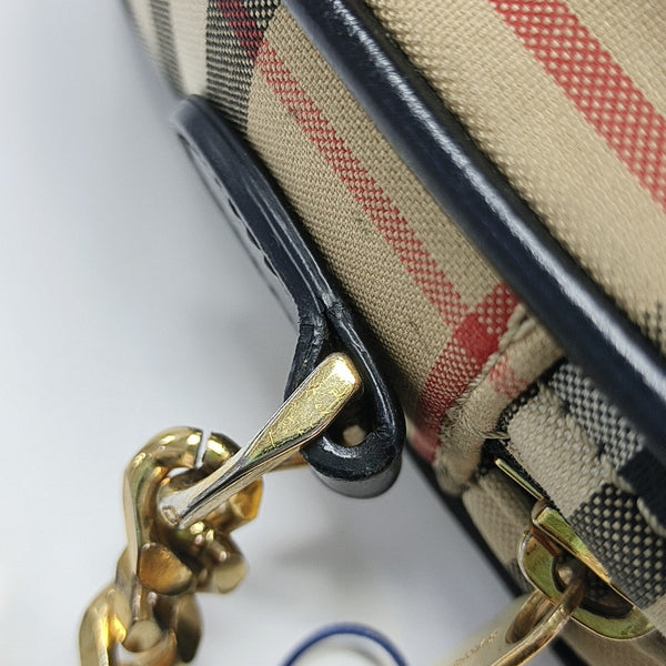 Fabric Shoulder Bag Brown