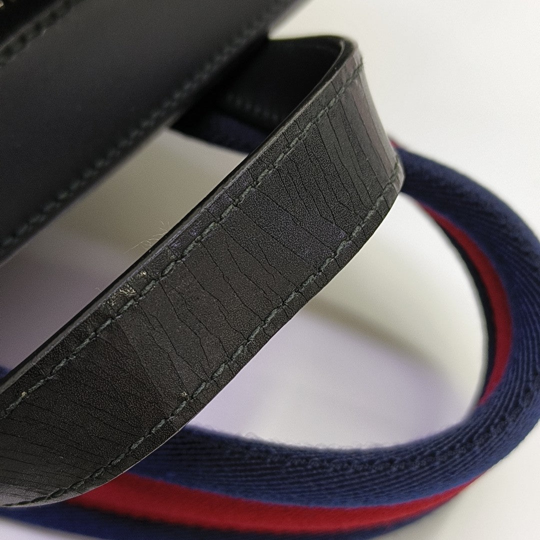 Monogram Coated Canvas Backpack Black