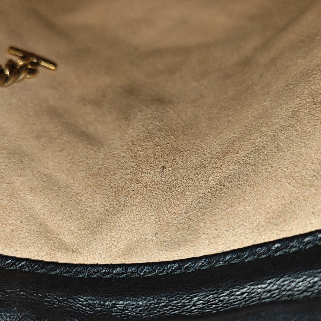 GG Marmont Mini Quilted Calfskin Black