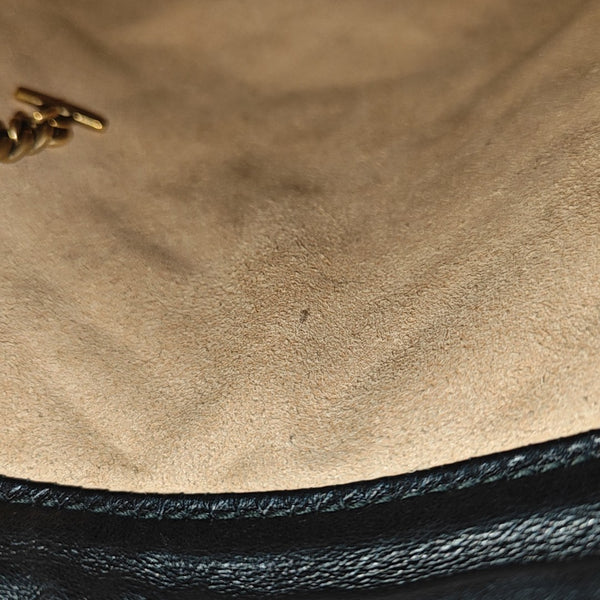 GG Marmont Mini Quilted Calfskin Black
