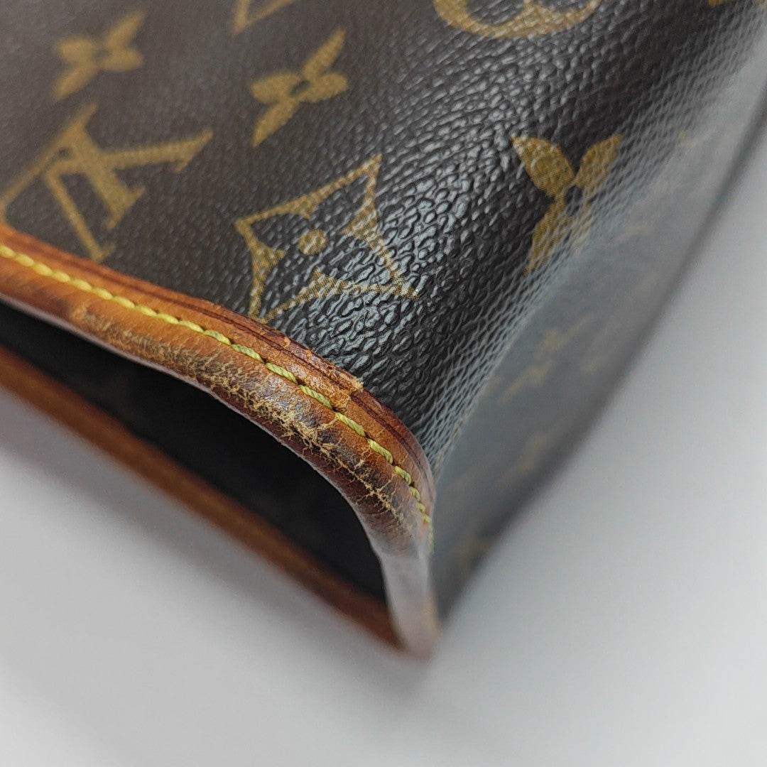 POPINCOURT Monogram Coated Canvas Brown
