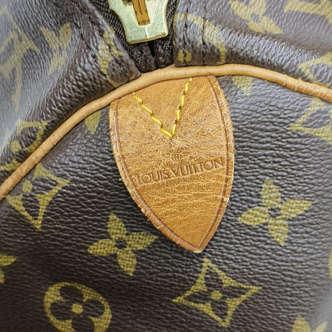 SAC SOUPLE 55 Monogram Coated Canvas Brown