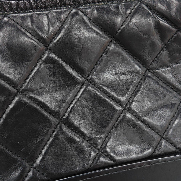 GABRIELLE Small Quilted Calfskin Black