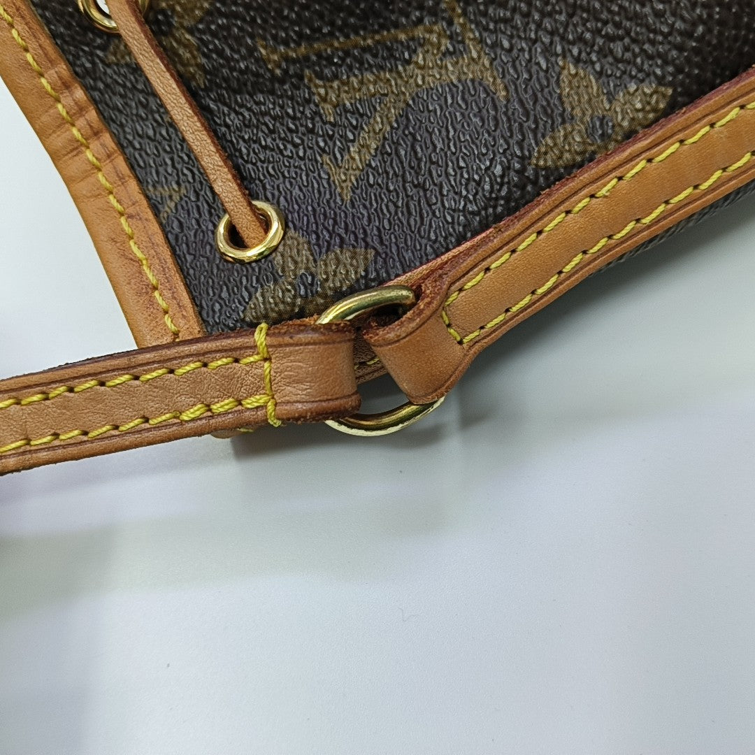 NÉONOÉ Nano Monogram Coated Canvas Brown