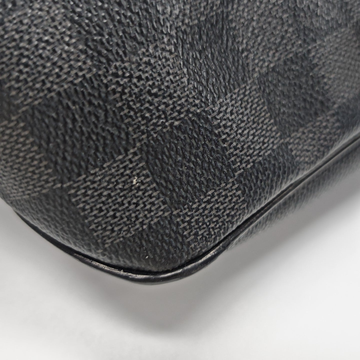 DISTRICT PM Damier Graphite Coated Canvas Gray